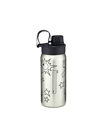 ERGOBAG | Botella de agua de acero inoxidable petróleo | schwarz
